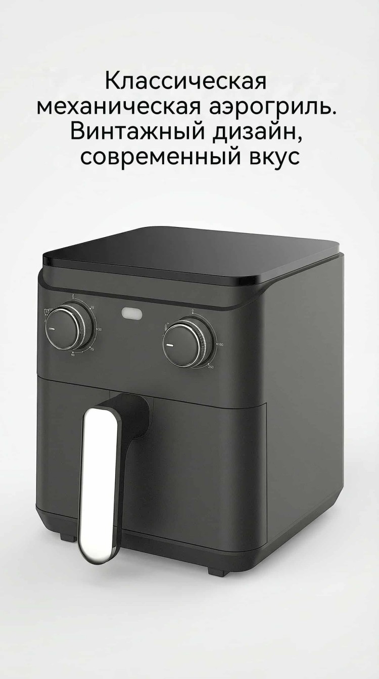 Фритюрница 4л 1350Вт воздушная механическая OEM CE GS сертификация безопасность