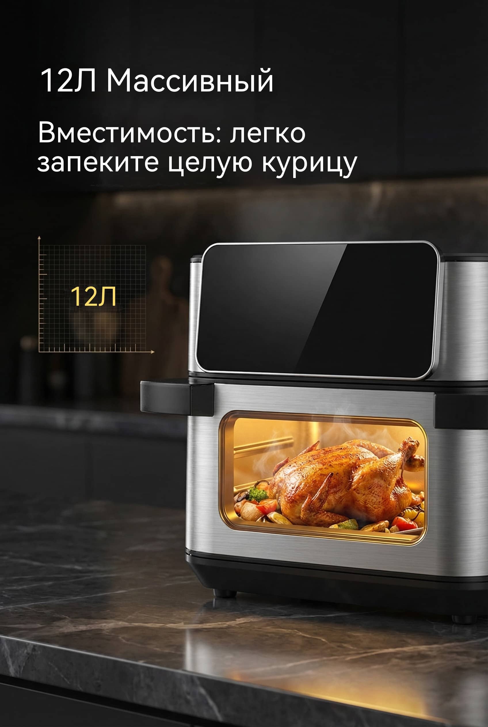 Фритюрница 12л 1700Вт двойное напряжение CE LFGB большая семья