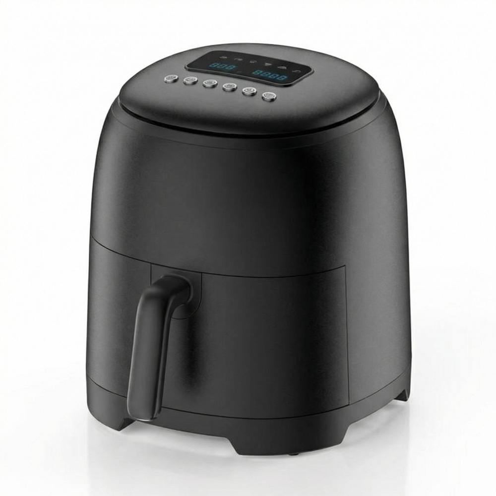 Ретро воздушный фритюр 5л 7л 1600W черно-белый дизайн PC ABS