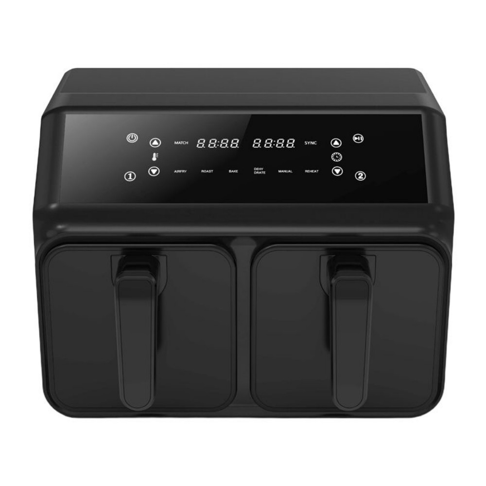Автоматическая воздушная фритюрница с окном 8л (2x4л) 2200W две независимые зоны VDE CE LFGB