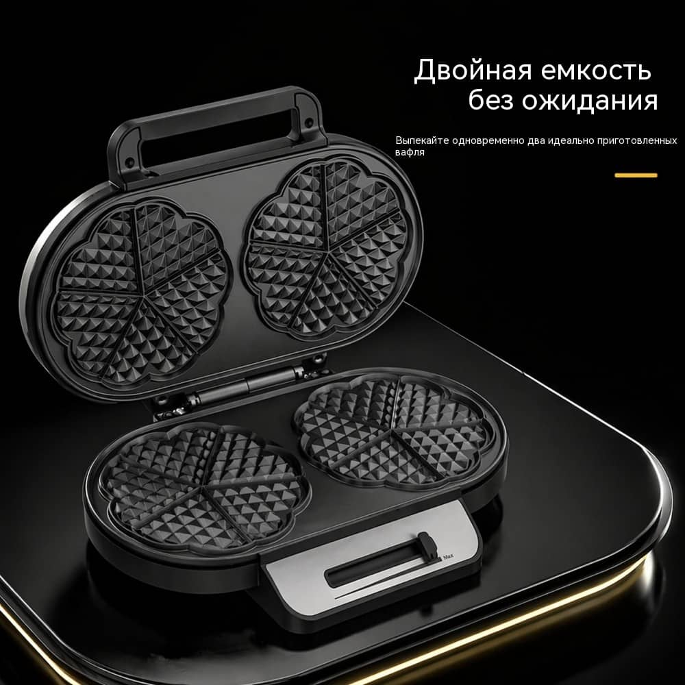 Двойная вафельница WM-157 — две вафли за один цикл в компактном корпусе
