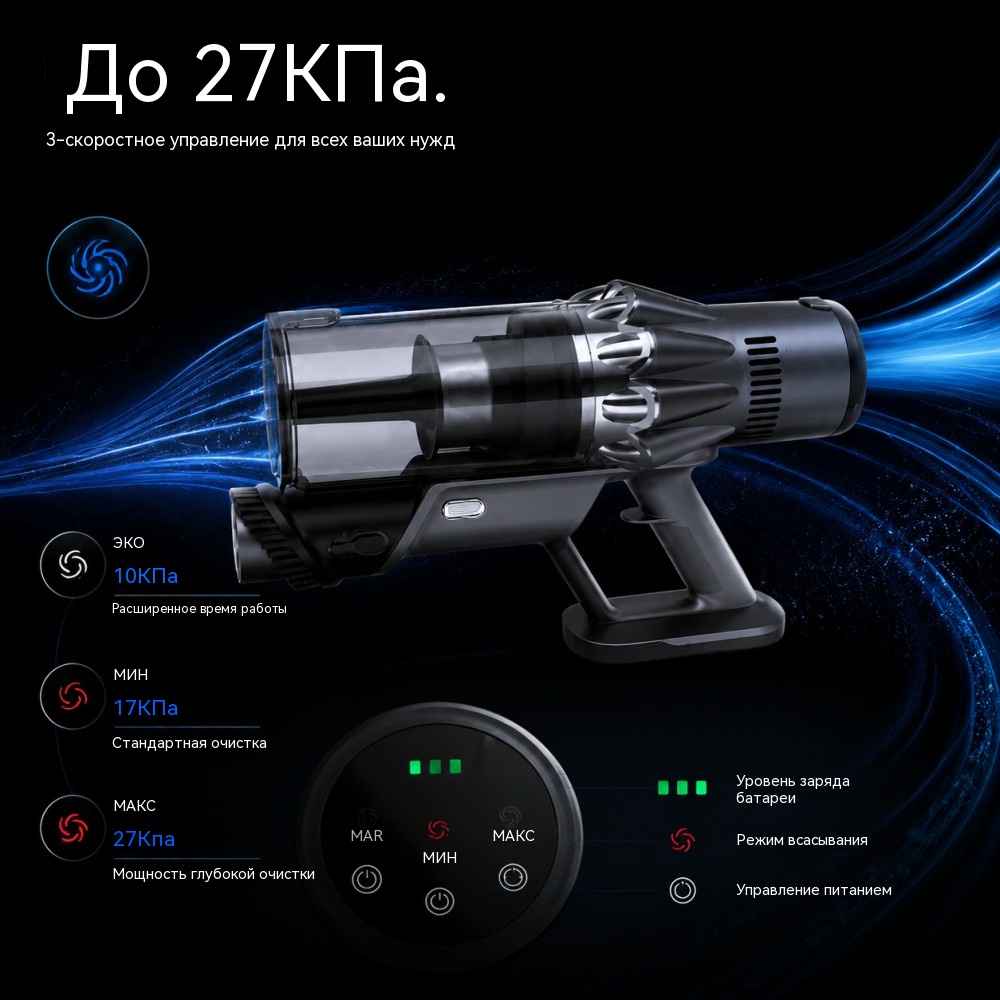 VAC-872 беспроводной пылесос BLDC55 300 Вт — 3 режима